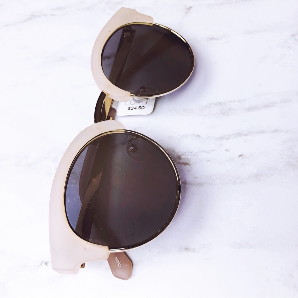 Light Pink Cateye Sunglasses - Picture 6 of 6